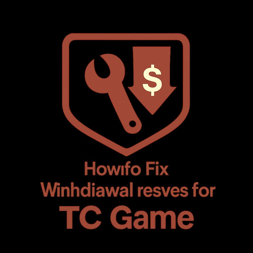 A simple badge representing guidance on TC Game withdrawal matters.