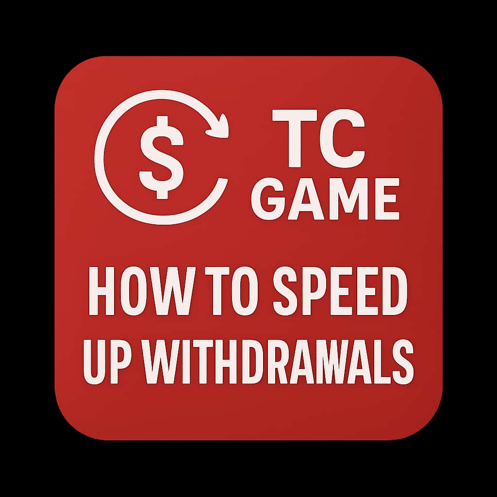 A badge design symbolizing guidance for TC Game withdrawals.