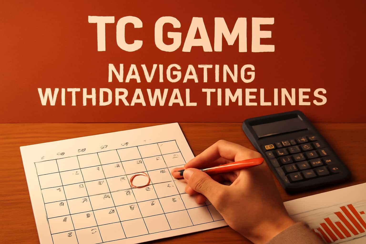 Informational scene depicting TC Game Withdrawal Timelines.