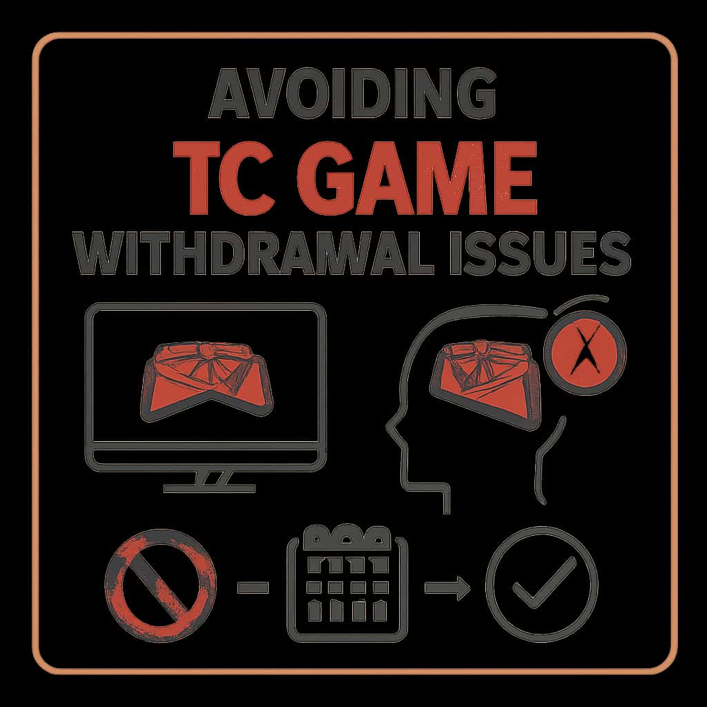 An educational diagram on avoiding withdrawal issues in TC Game.