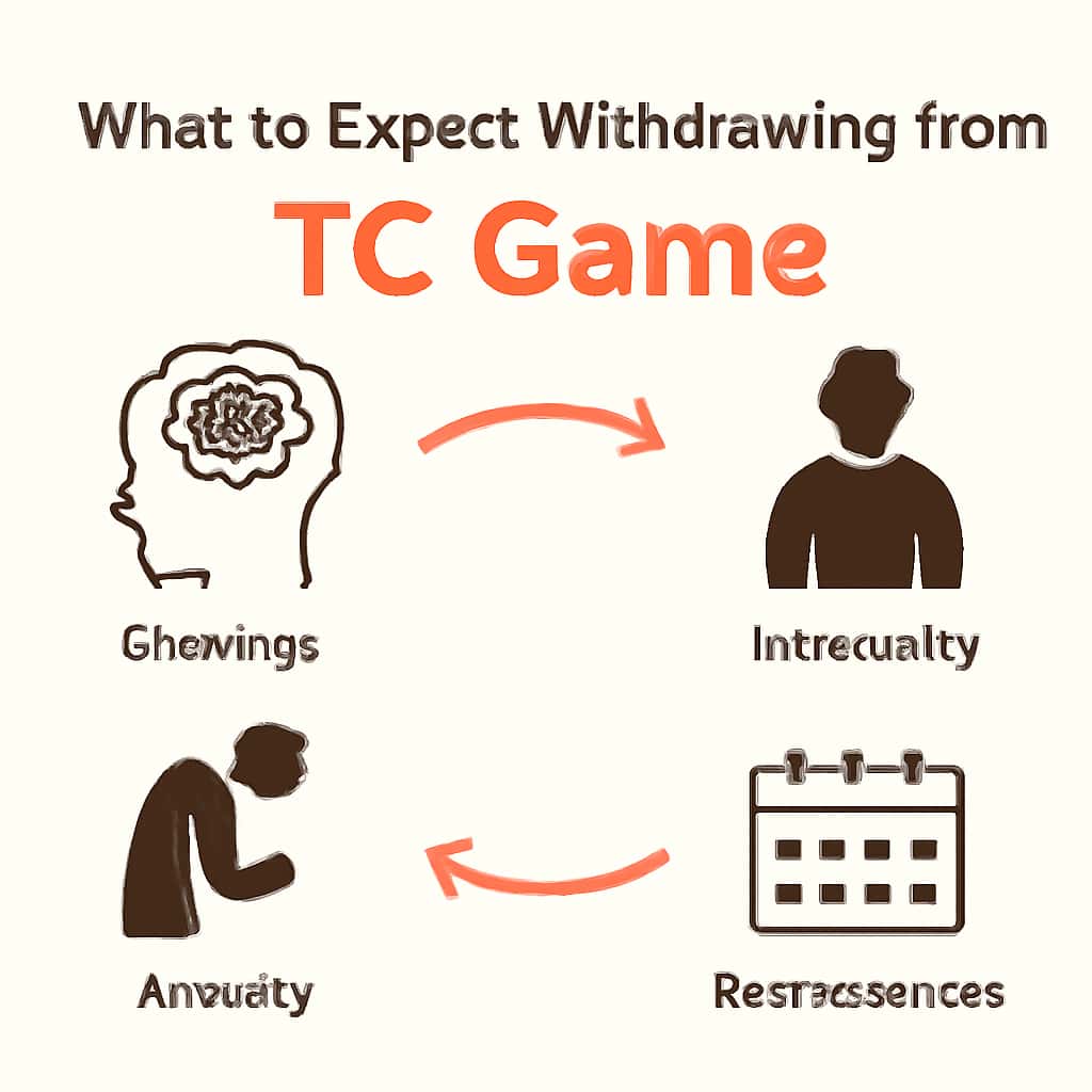 An illustration detailing the withdrawal process steps for TC Game.